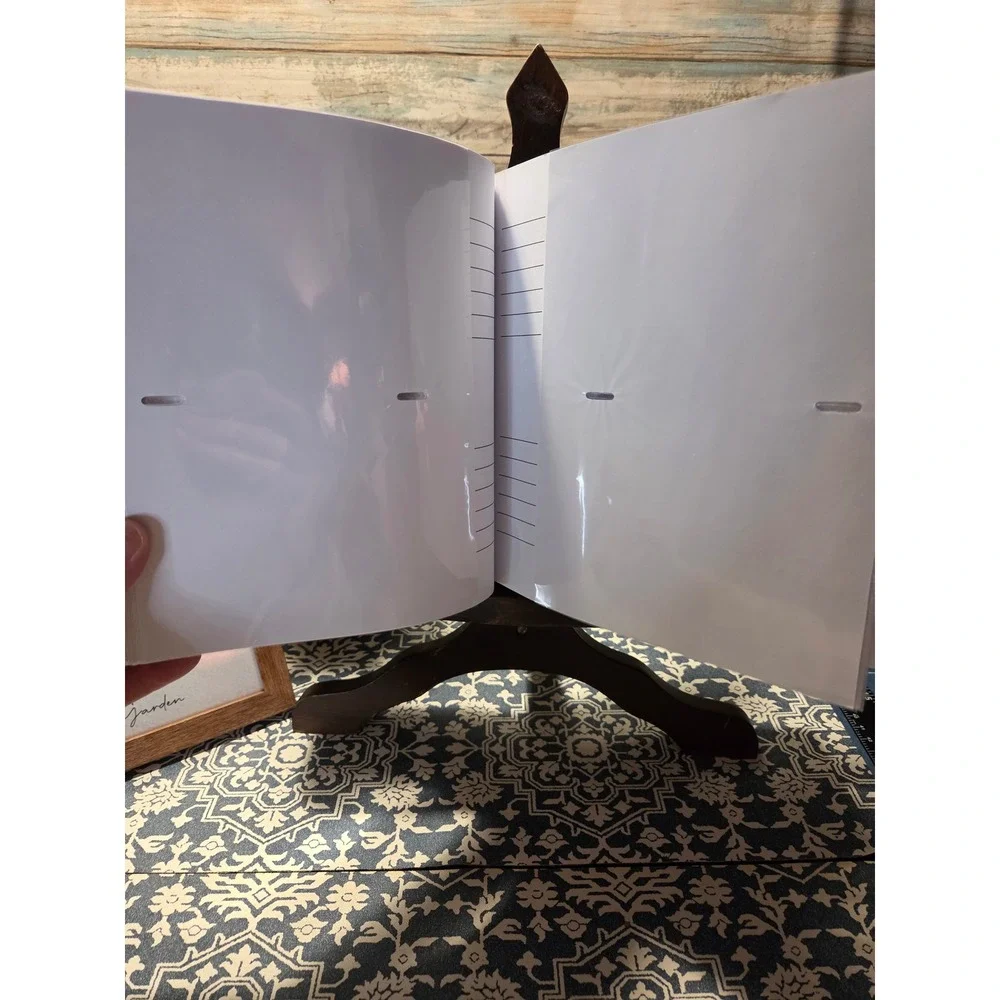Love‎ Nicole Black Faux Leather Photo Album 200 4x6 Pocket Sleeves